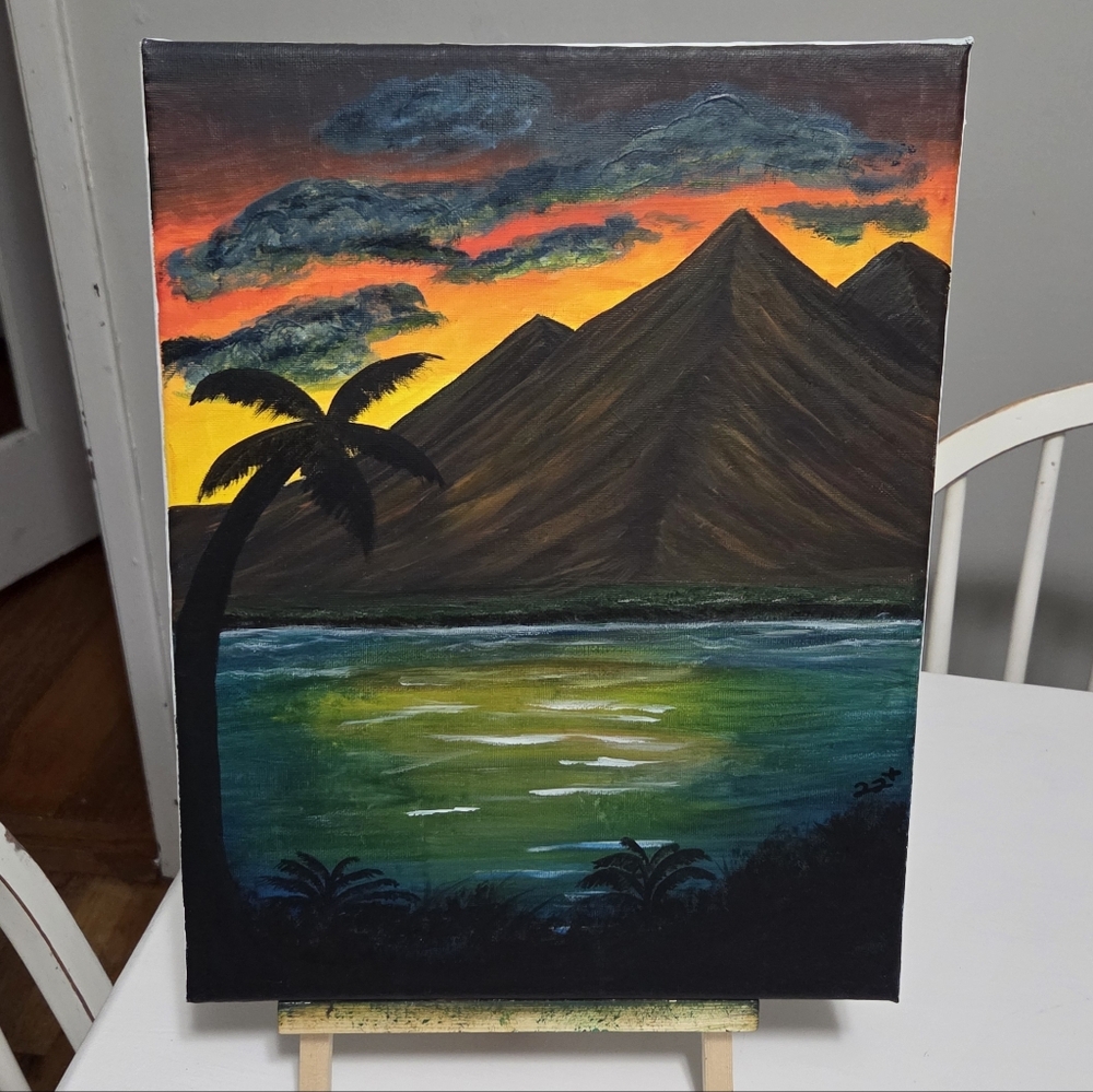 Tropical Sunset🎨 - Original Artwork